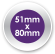 51mm x 80mm